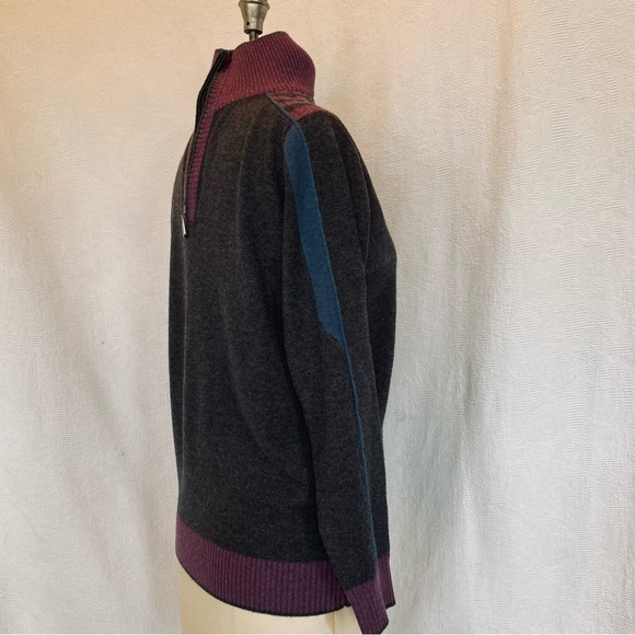 Armani mens 46 wool cashmere half zip sweater - Picture 4 of 9